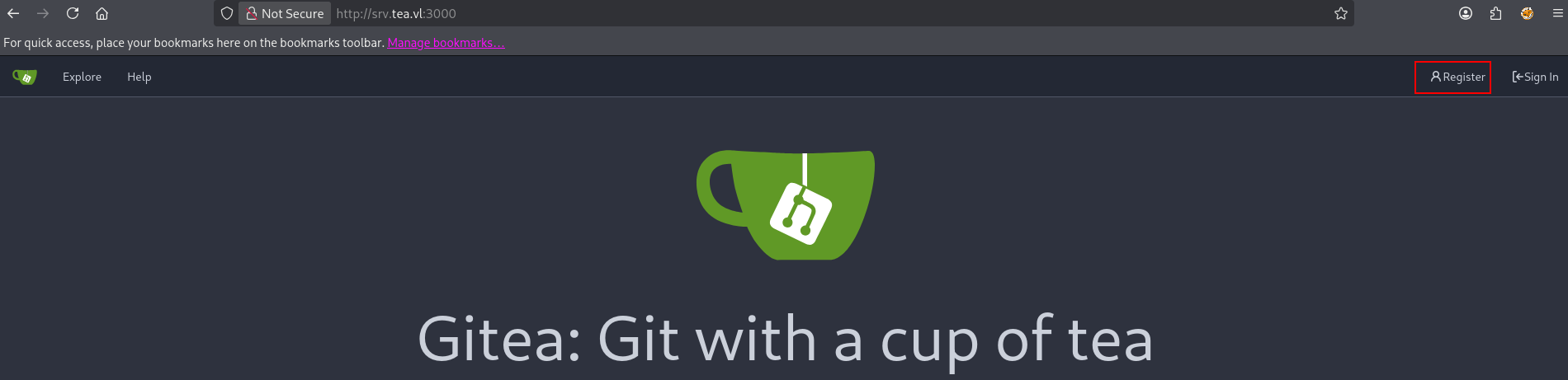 Gitea open registration